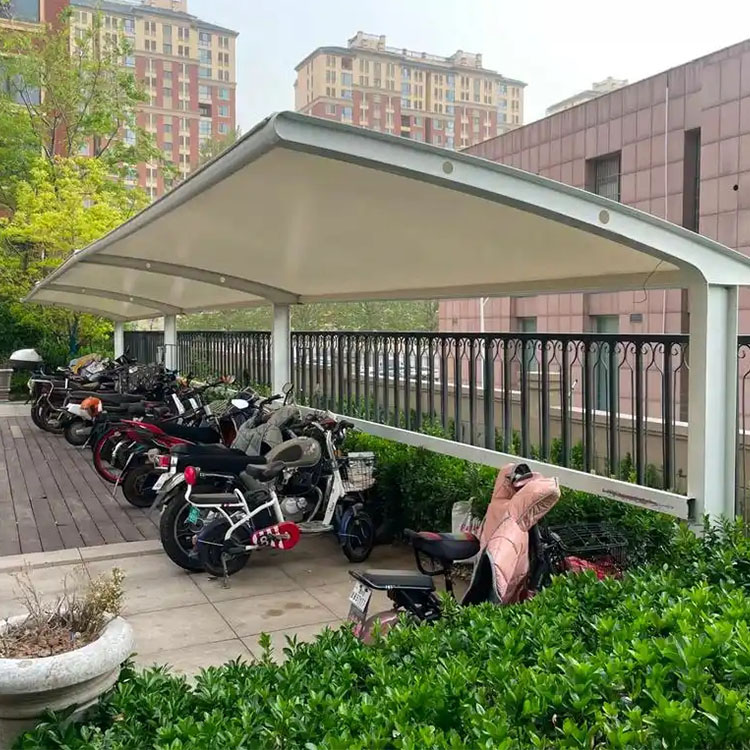 开鲁县膜结构电动车棚